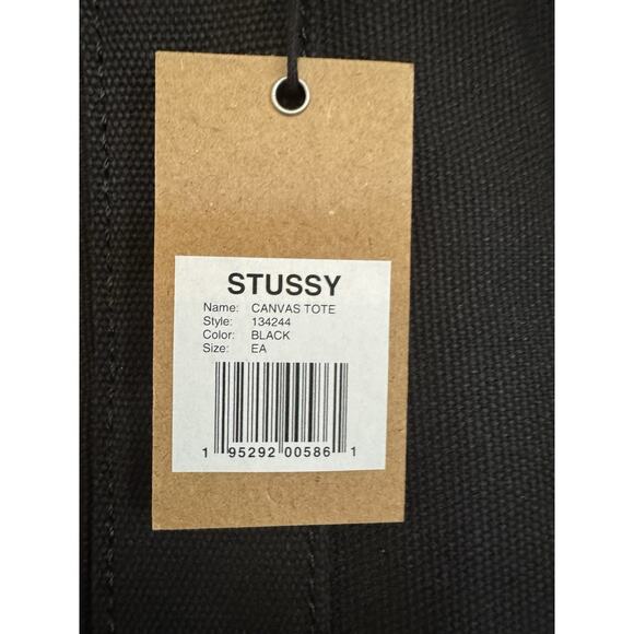 New Stussy black tote shoulder handbag bag - Picture 4 of 13
